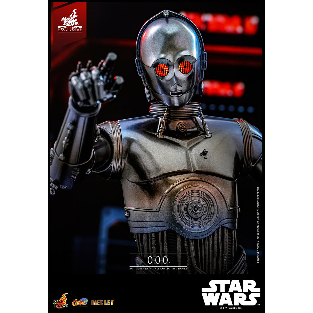 Hot Toys Star Wars 0-0-0 Triple Zero Die Cast 1/6 Exclusive Figure CMS016-D58