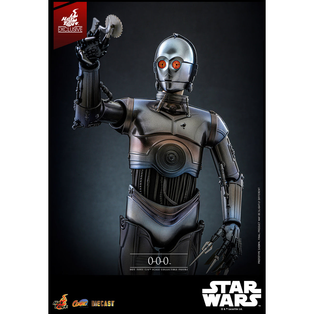Hot Toys Star Wars 0-0-0 Triple Zero Die Cast 1/6 Exclusive Figure CMS016-D58