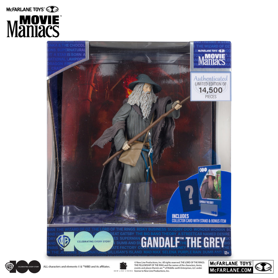 McFarlane Movie Maniacs Warner Bros 100 Lord of the Rings Gandalf 6 Limited Edition Action Figure