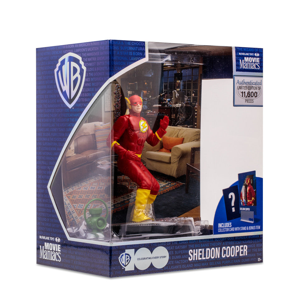 McFarlane Sheldon Cooper as Flash from The Big Bang Theory Movie Maniacs 6 Inch Figure