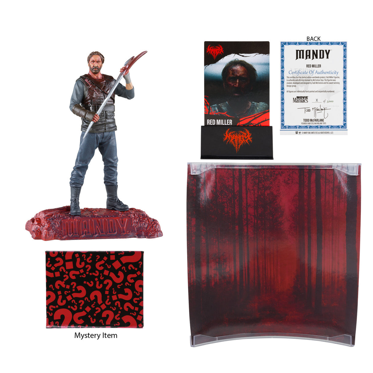 McFarlane Movie Maniacs Nicolas Cage's Red Miller Mandy Gold Label Figure Exclusive