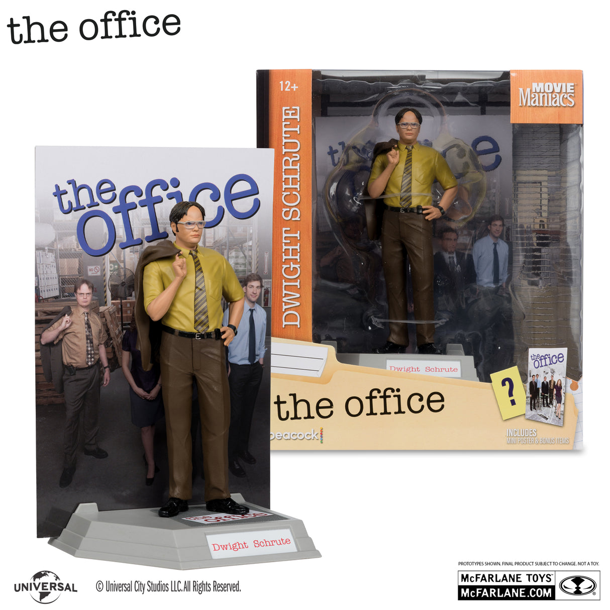 McFarlane Movie Maniacs Dwight The Office 6 Inch Figure