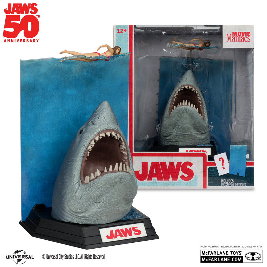McFarlane Jaws 50th Anniversary Movie Maniacs 6" Scale PVC Posed Figure