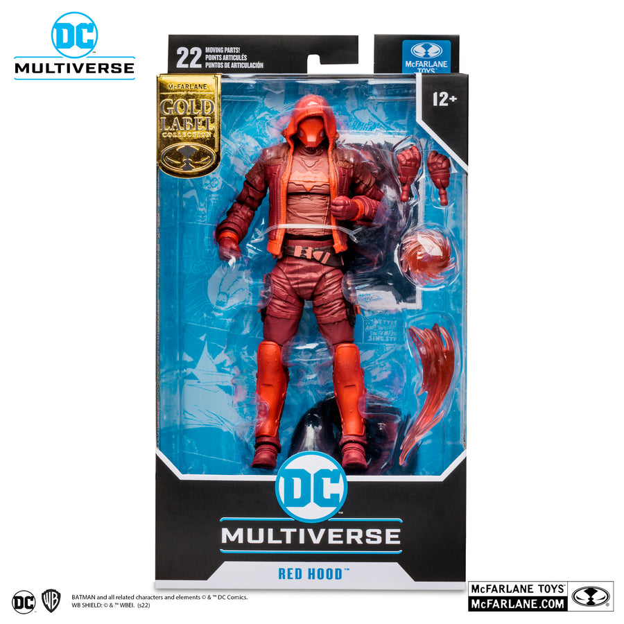 McFarlane Toys Multiverse DC Gaming Arkham Knight Red Hood Monochromatic Variant Gold Label 7 Inch Action Figure
