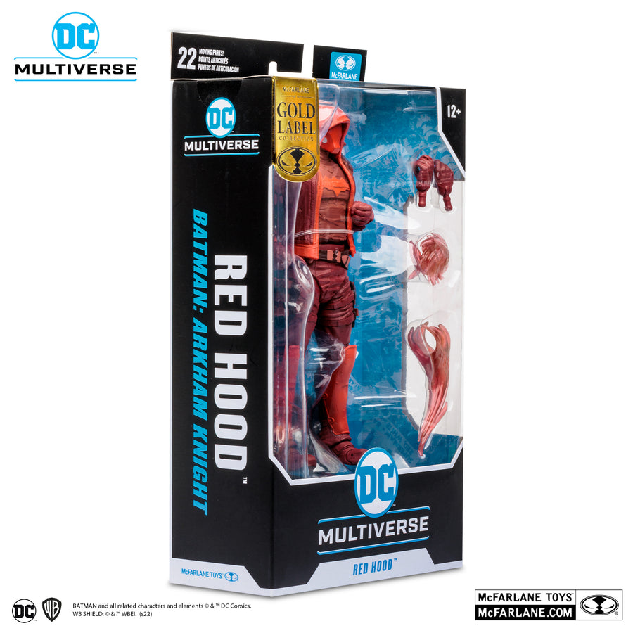 McFarlane Toys Multiverse DC Gaming Arkham Knight Red Hood Monochromatic Variant Gold Label 7 Inch Action Figure
