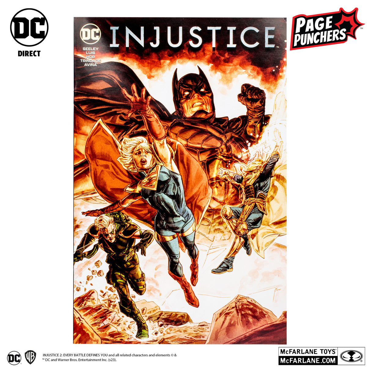 McFarlane Toys DC Direct Gaming Injustice 2 7 Supergirl Page Punchers 7 Inch Action Figure with Comic