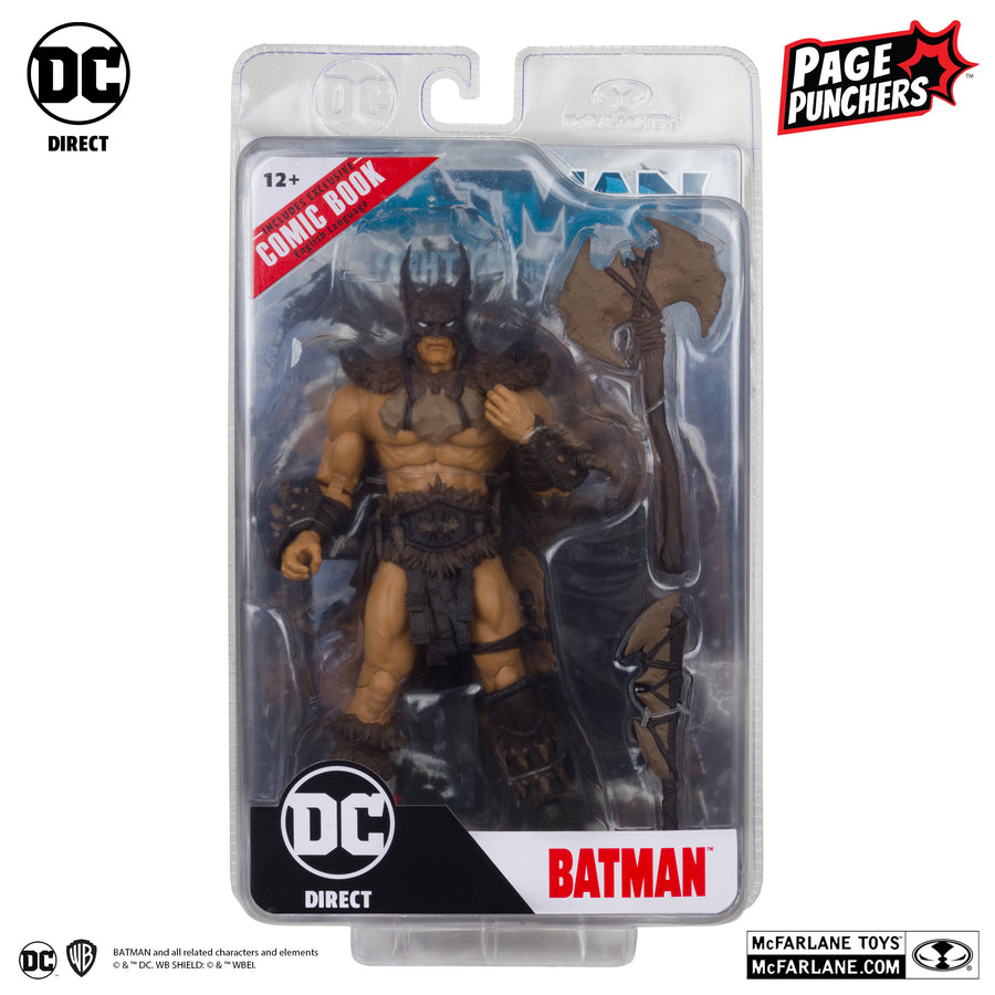 McFarlane DC Direct Batman Fighting the Frozen Page Punchers Batman 7 Inch Action Figure with Comic