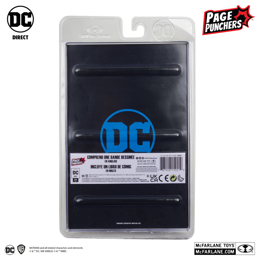 McFarlane DC Direct Batman Fighting the Frozen Page Punchers Batman 7 Inch Action Figure with Comic