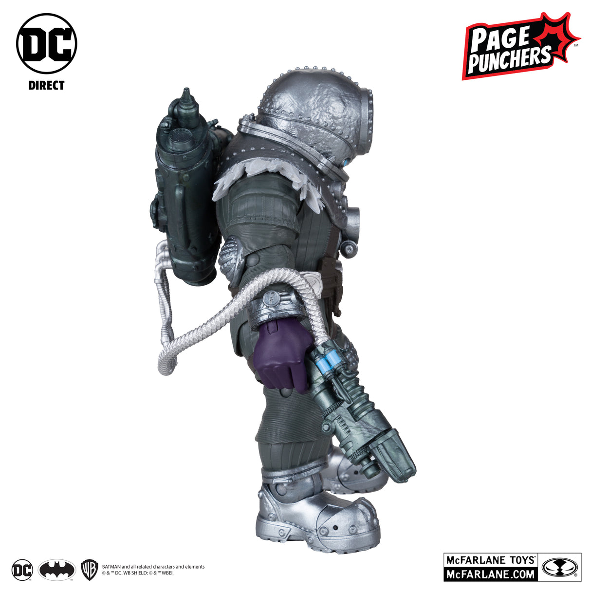 McFarlane DC Direct Batman Fighting the Frozen Page Punchers Mr Freeze 7 Inch Action Figure with Comic