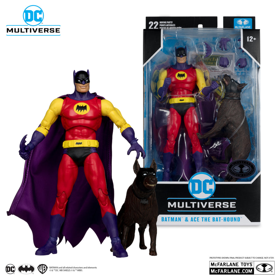 McFarlane Batman Batman & Ace the Bat-Hound Silver Age Chase Action Figure
