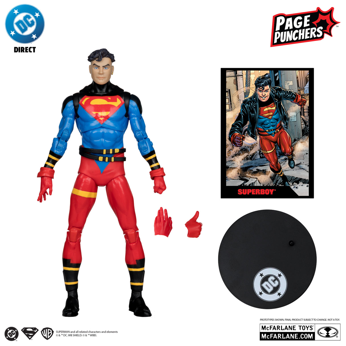 McFarlane Superboy Return of Superman Page Punchers 7 Inch Action Figure