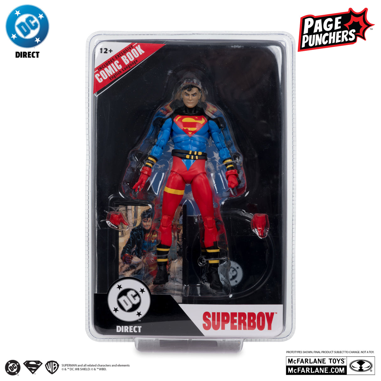 McFarlane Superboy Return of Superman Page Punchers 7 Inch Action Figure
