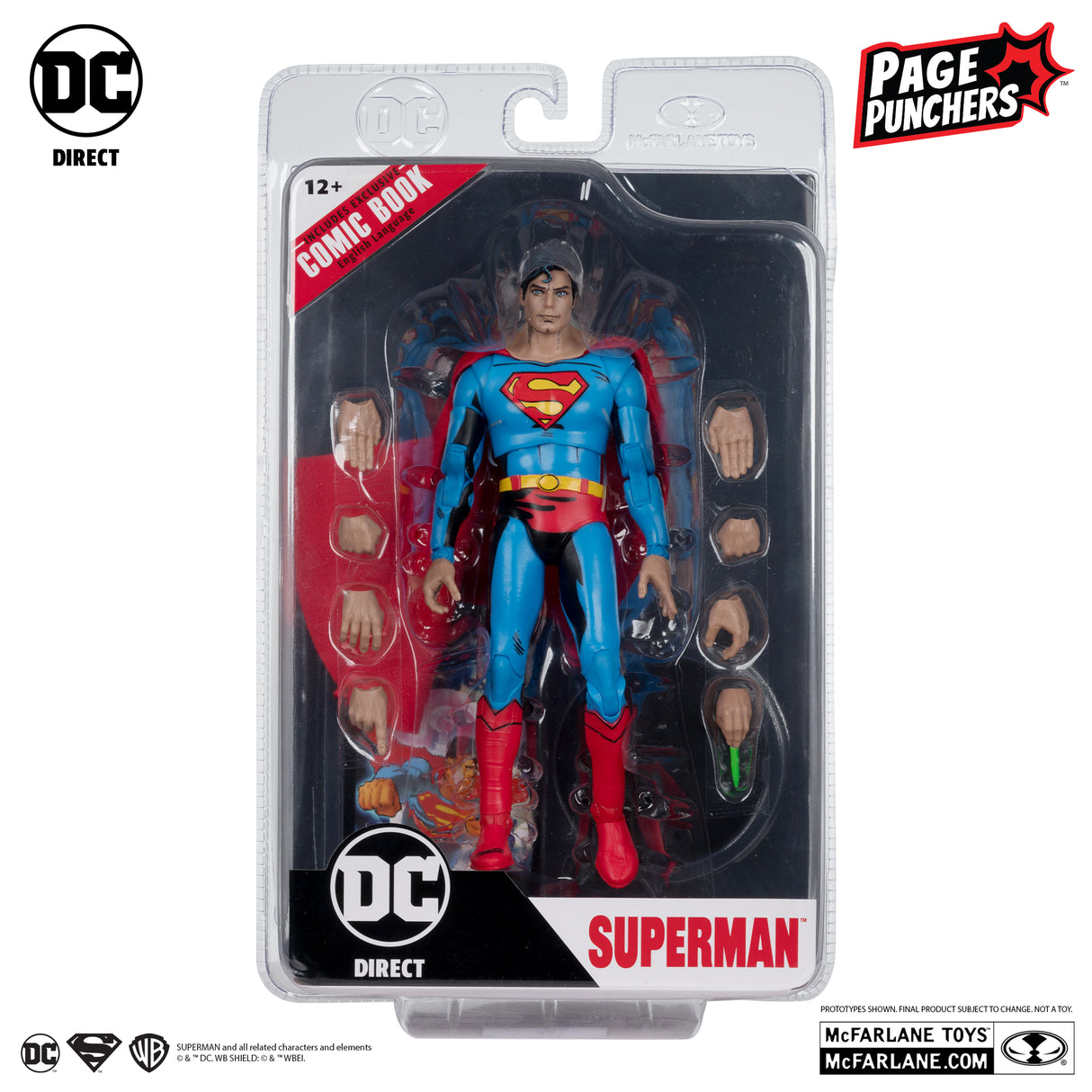 McFarlane Superman '78 7 Inch Page Punchers Action Figure with Comic