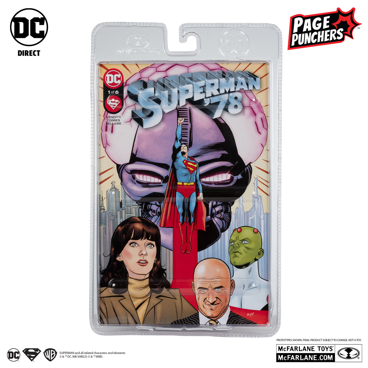 McFarlane Superman '78 7 Inch Page Punchers Action Figure with Comic