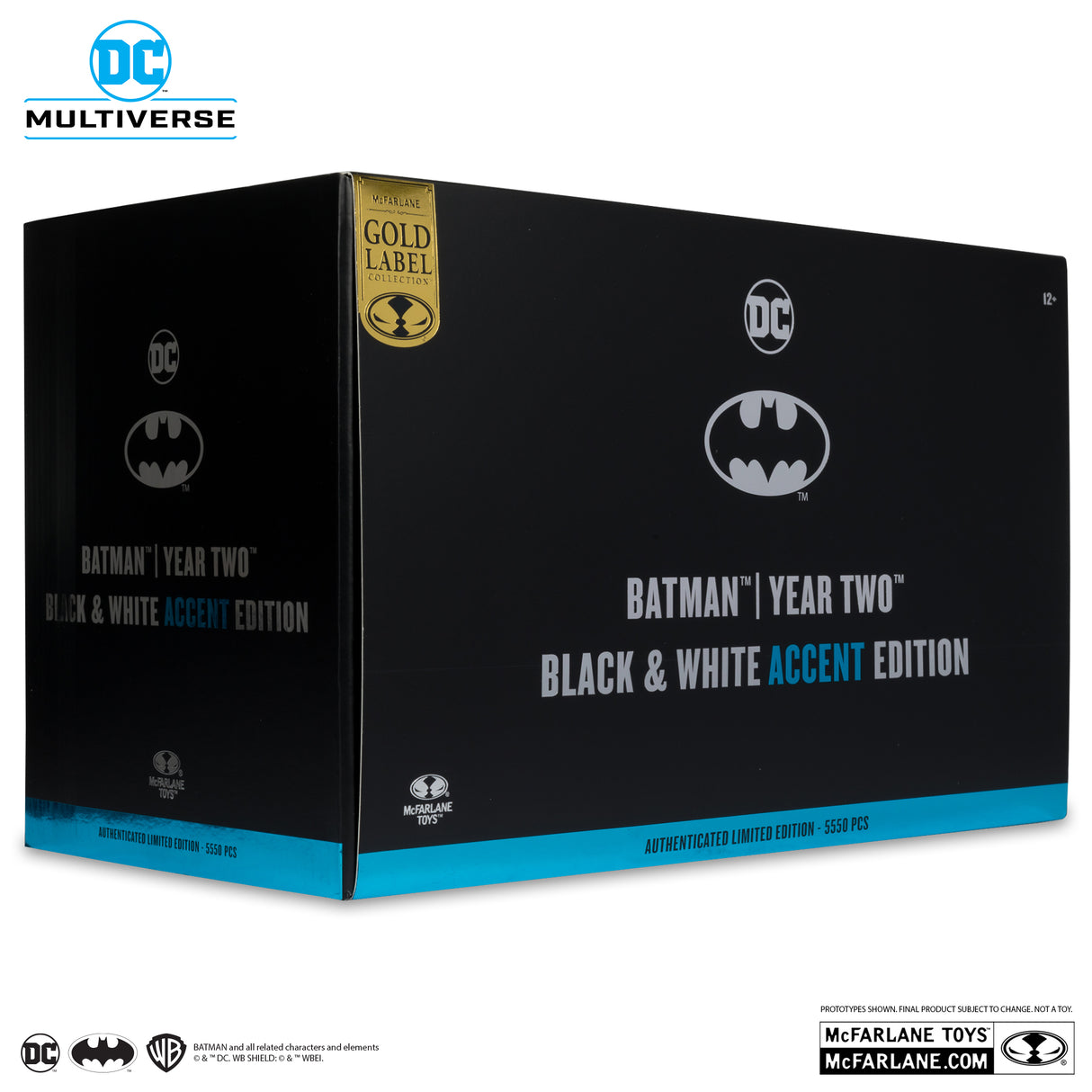 McFarlane Batman Year Two Black and White Accent Edition Gold Label Action Figure