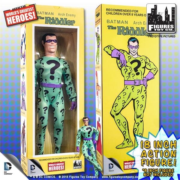 Batman World's Greatest Super Heroes Retro Riddler 18 Inch Action Figure
