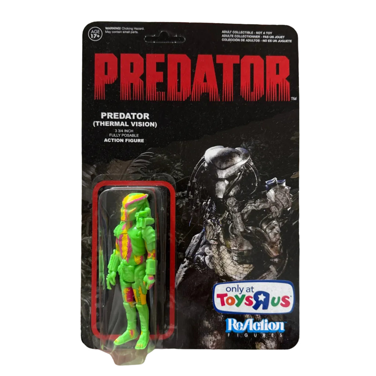 Funko ReAction Predator Thermal Vision 3.75" Action Figure Toys R Us Exclusive
