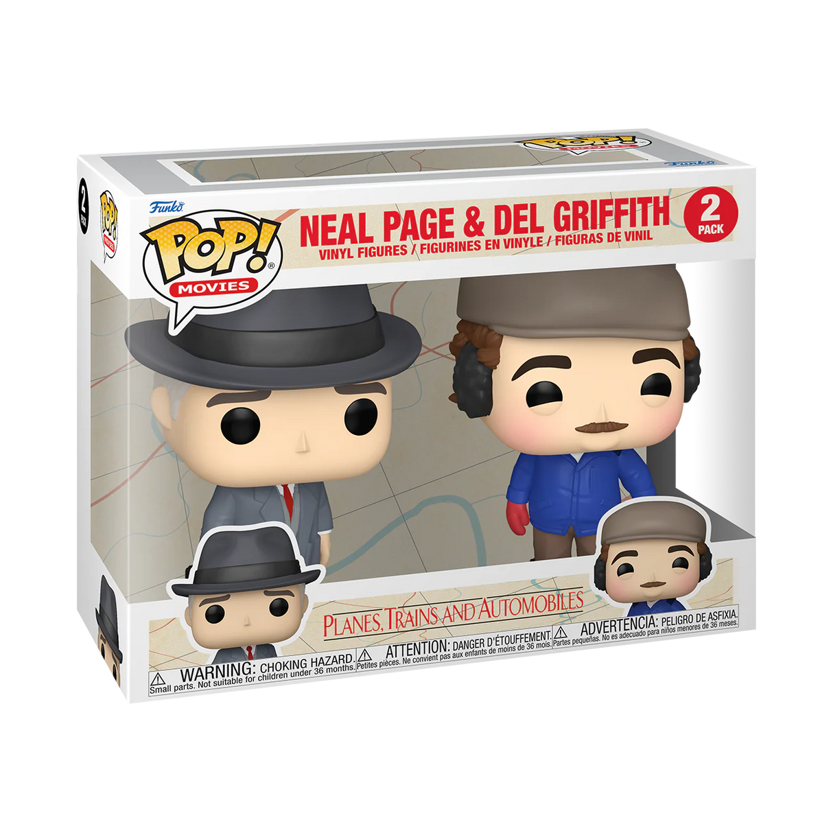 Funko POP! Planes, Trains and Automobiles Neal and Del 2-Pack Vinyl Figures