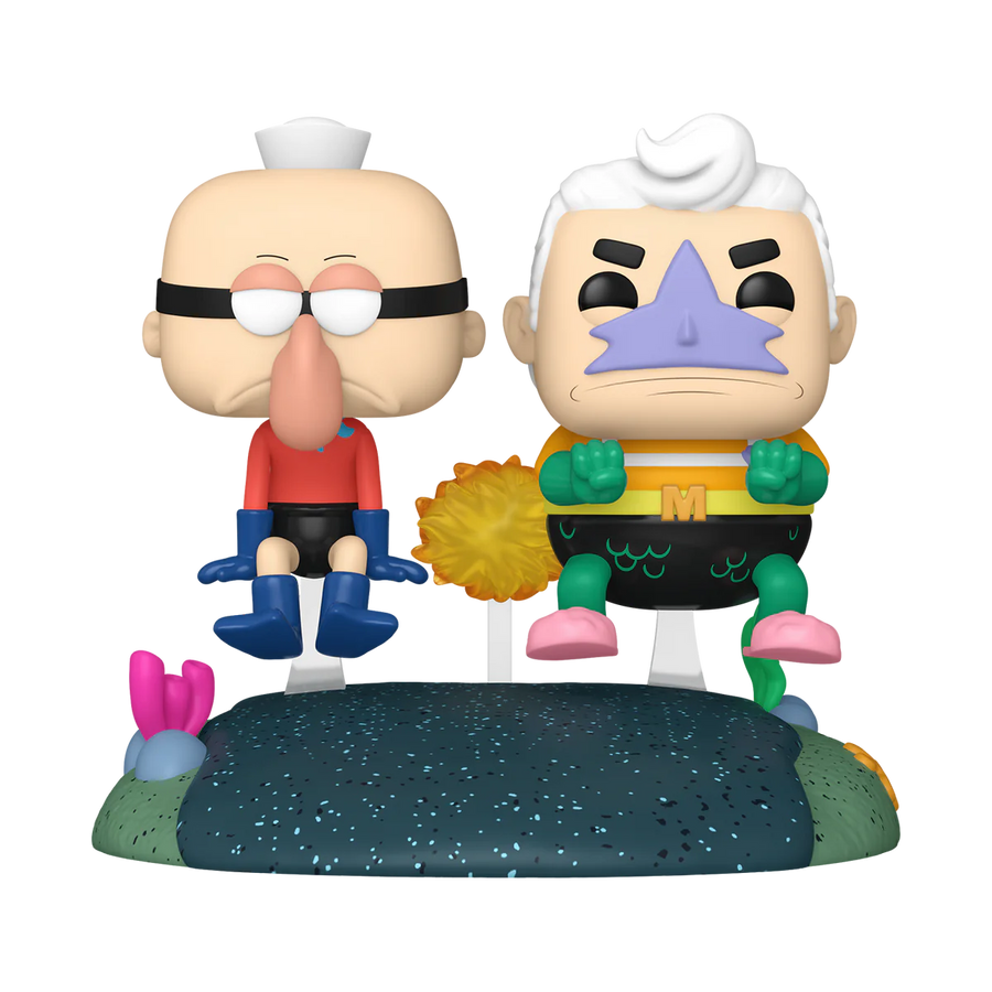 Funko POP! Ride Spongebob Squarepants Mermaid Man and Barnacle Boy Invisible Boatmobile Vinyl Figure