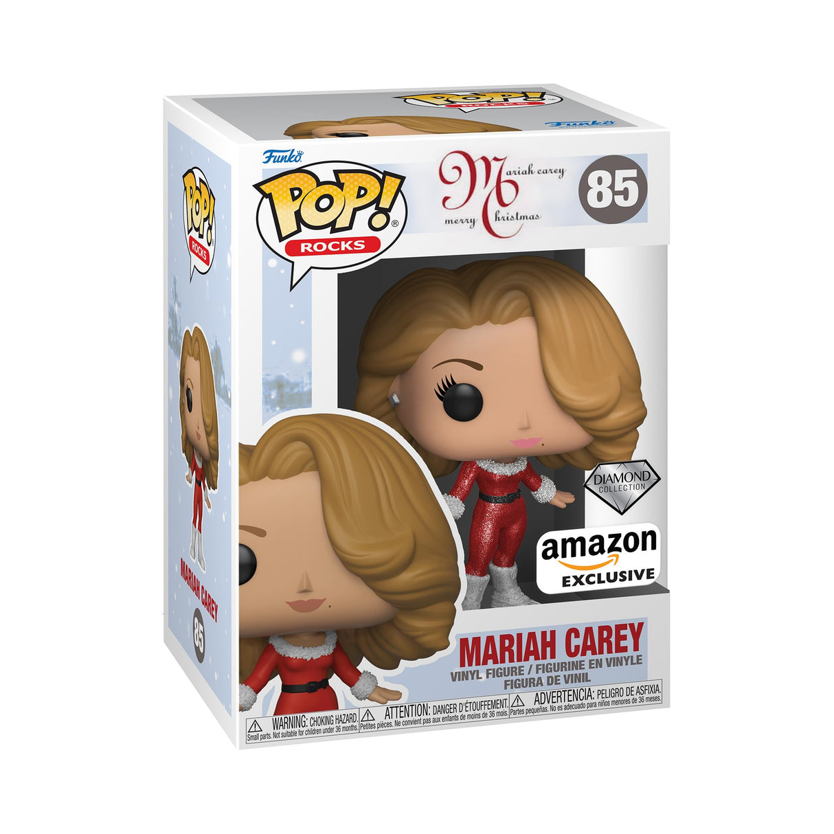 Funko POP! Rocks Christmas Mariah Carey Diamond Gem Collection Figure 85
