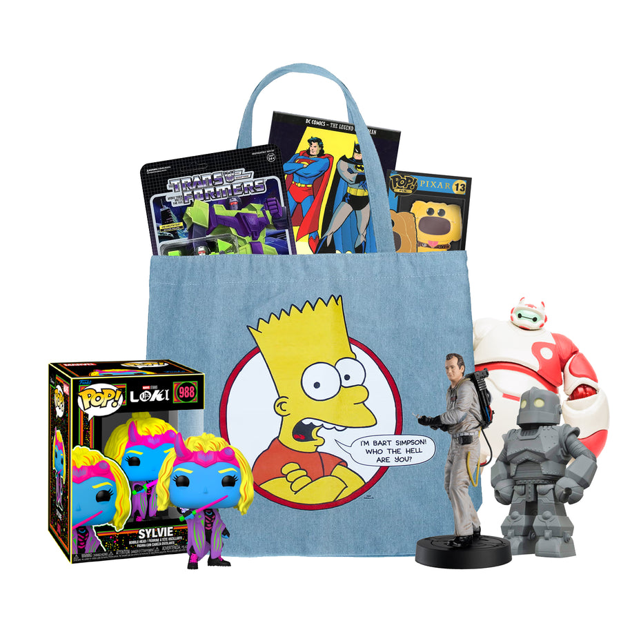 The Ultimate Movie Fan Mystery Bundle with Simpsons Cakeworthy bag