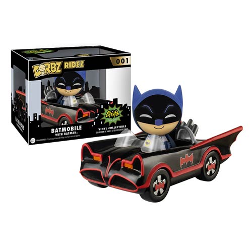 Batman Dorbz Ridez Vinyl Vehicle with Dorbz Figure 1966 Batmobile 14 cm