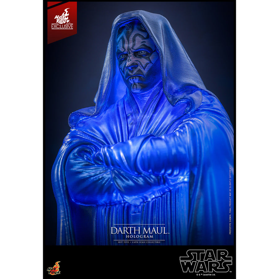 Star Wars Episode I: The Phantom Menace Darth Maul Hologram 1/6th Scale Hot Toys Light-Up Figure Hot Toys Exclusive