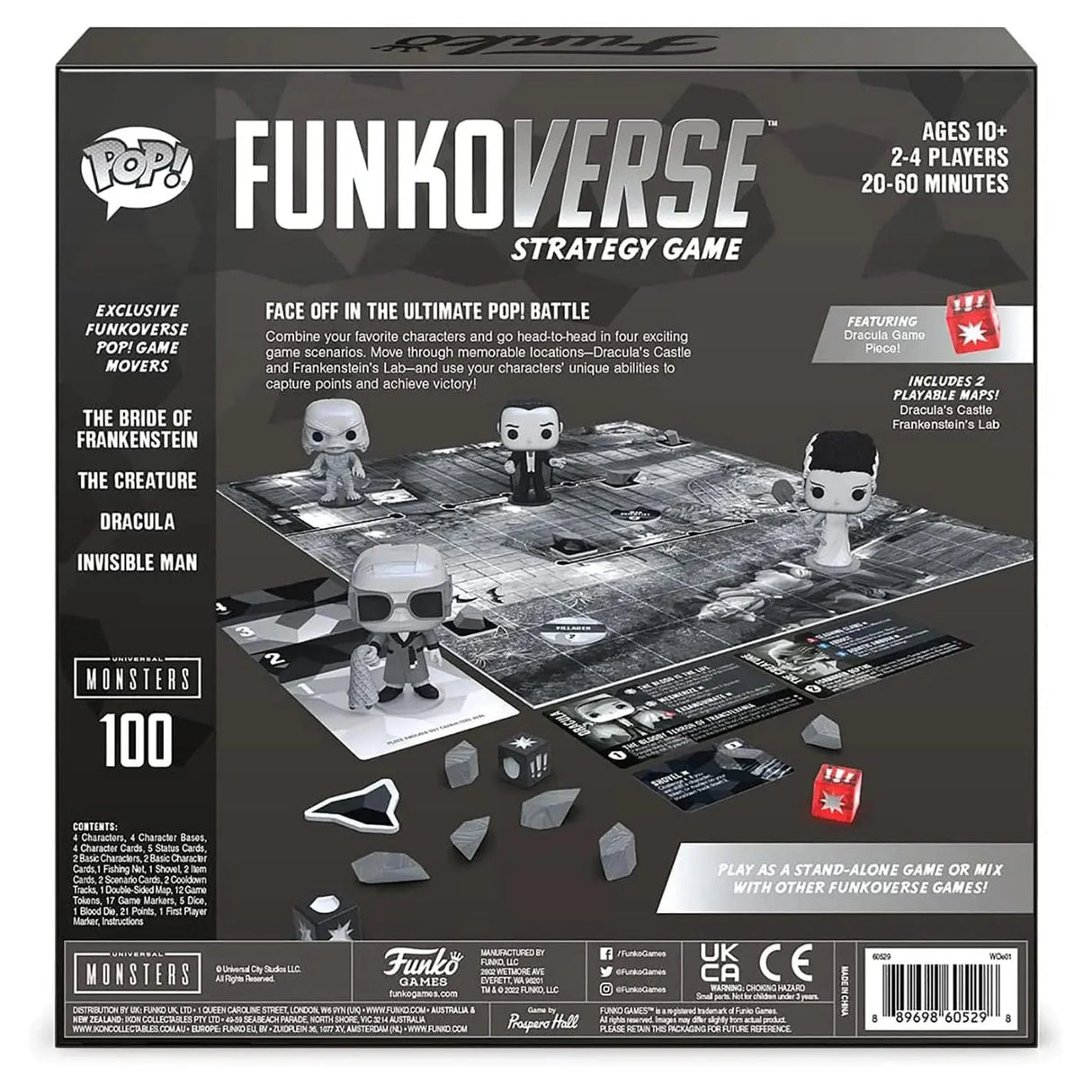 Funko POP! Funkoverse Universal Monsters Strategy Game 100 4 Figure Pack