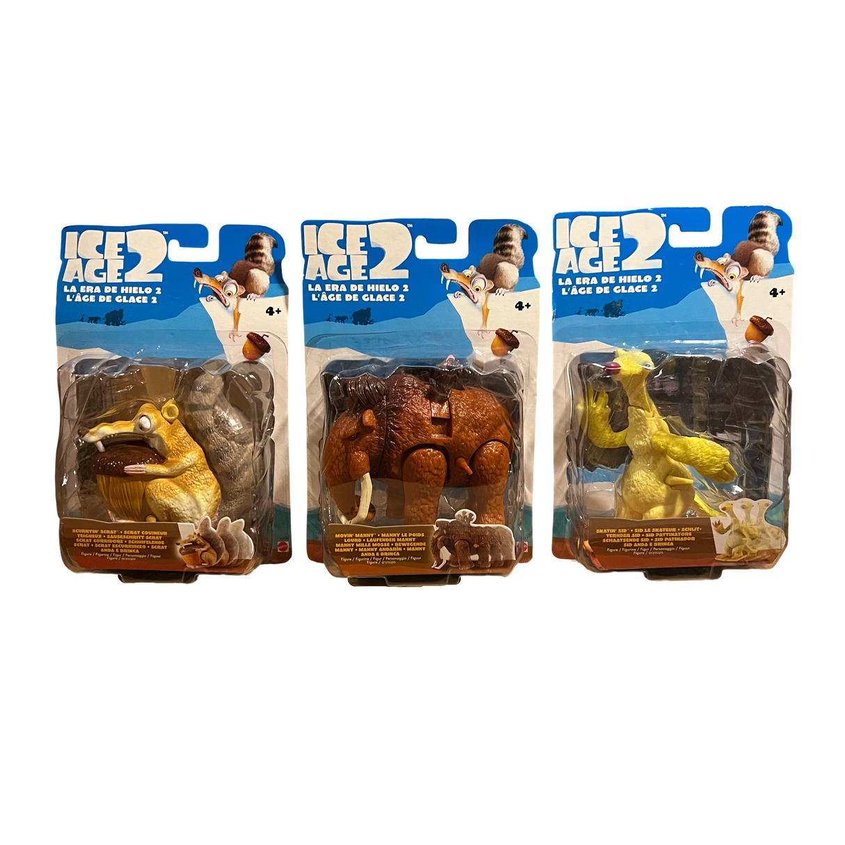 Ice Age 2 Dreamworks Set of 3 Action Figures