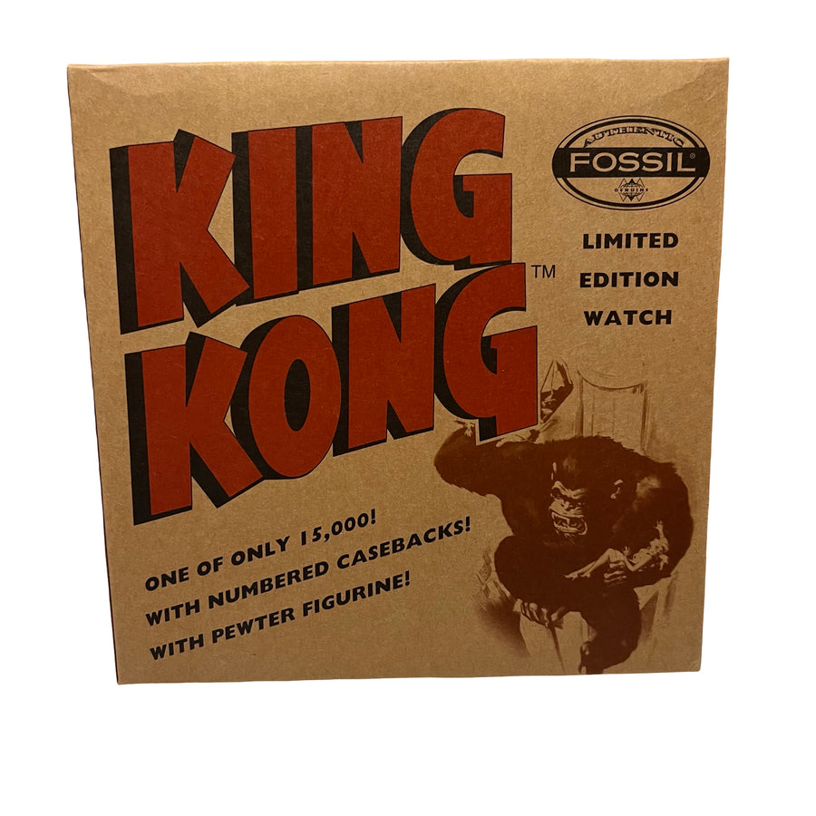 Fossil King Kong Watch with Pewter Figurine
