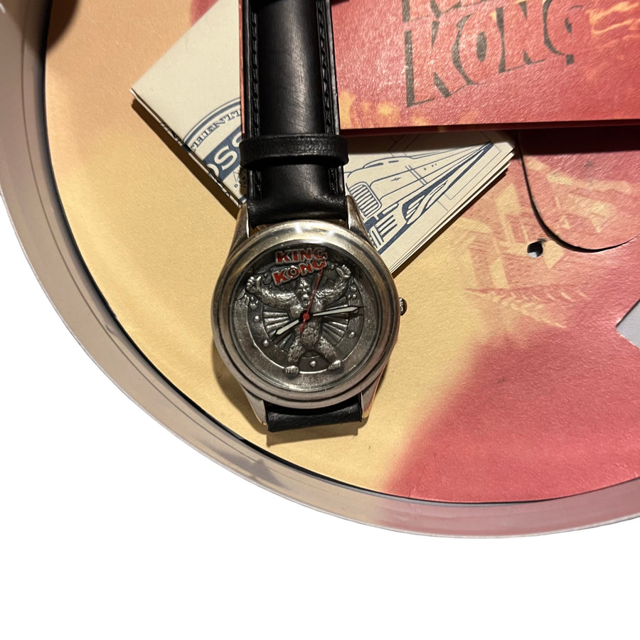 Fossil King Kong Watch with Pewter Figurine