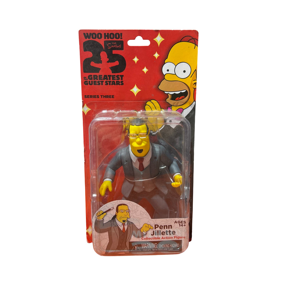 Penn Jillette The Simpsons 25th Anniversary 5 Inch Series 3 NECA Action Figure