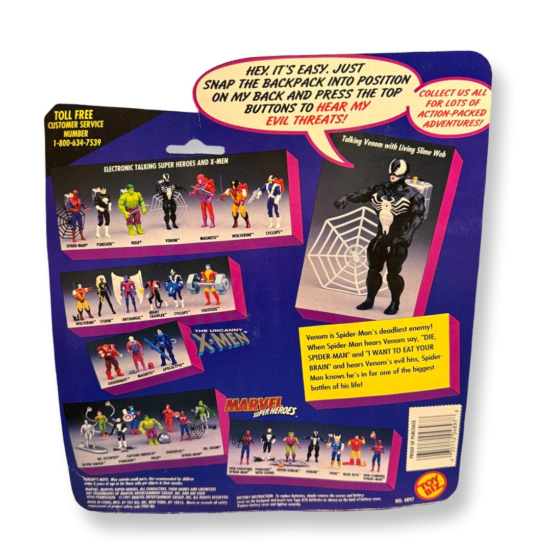 Toy Biz Marvel Super Heroes Venom Action Figure 1991