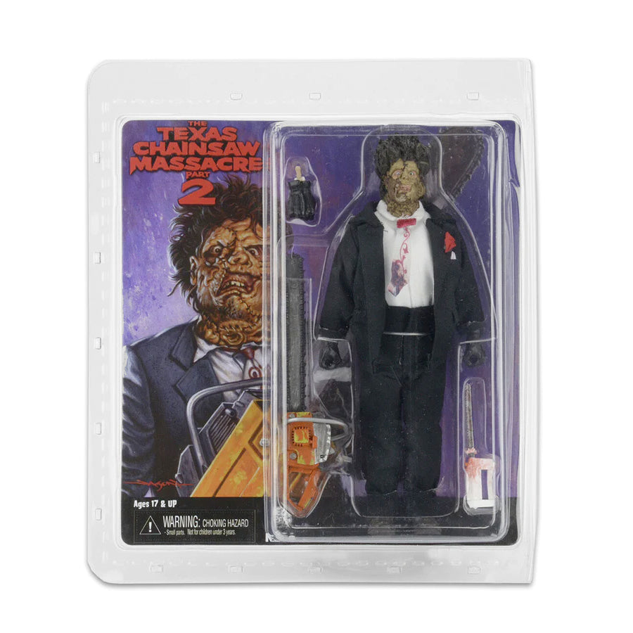 NECA Texas Chainsaw Massacre 2 8 Inch Leatherface Clothed Figure