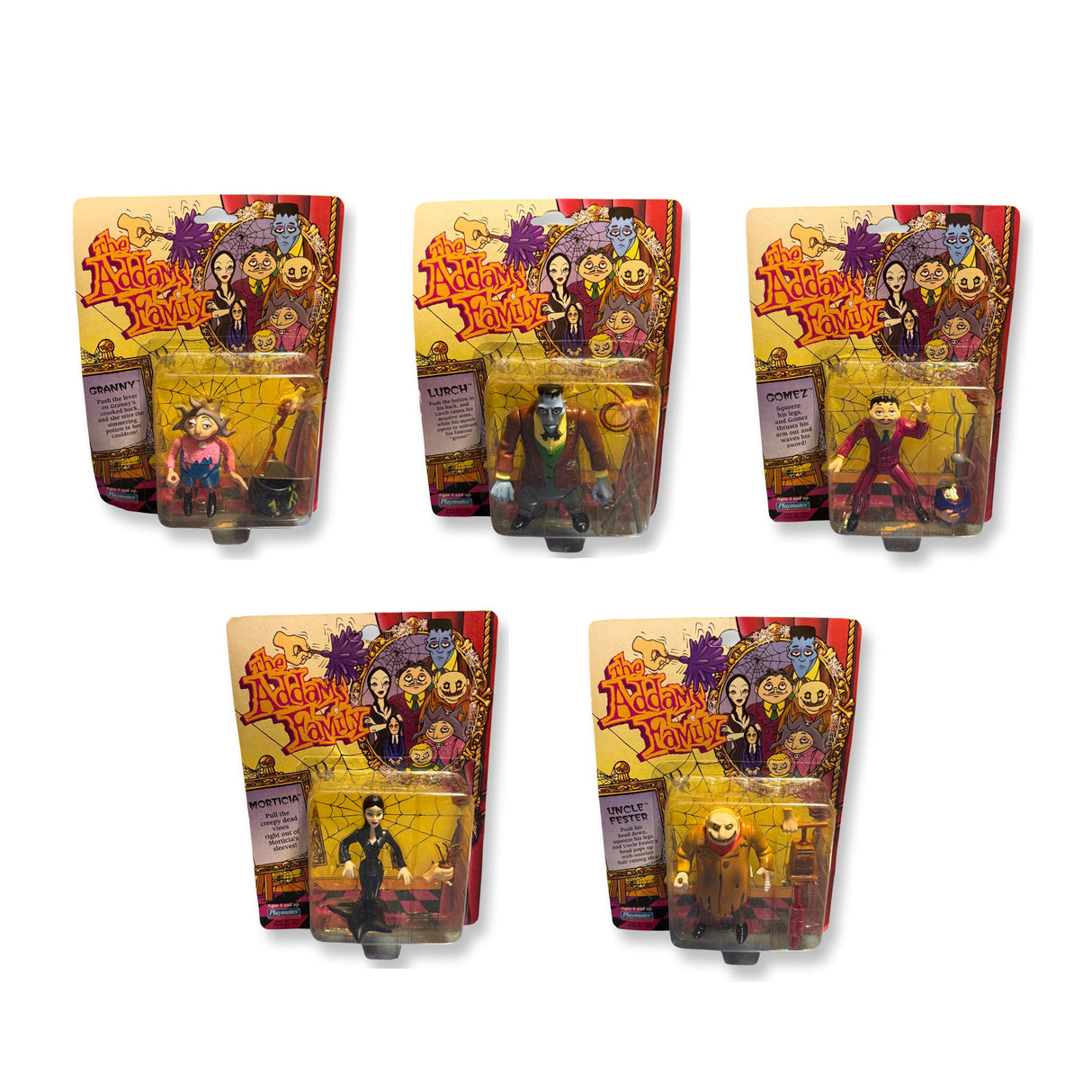 Addams family Playmates 1992 Set of Action Figures