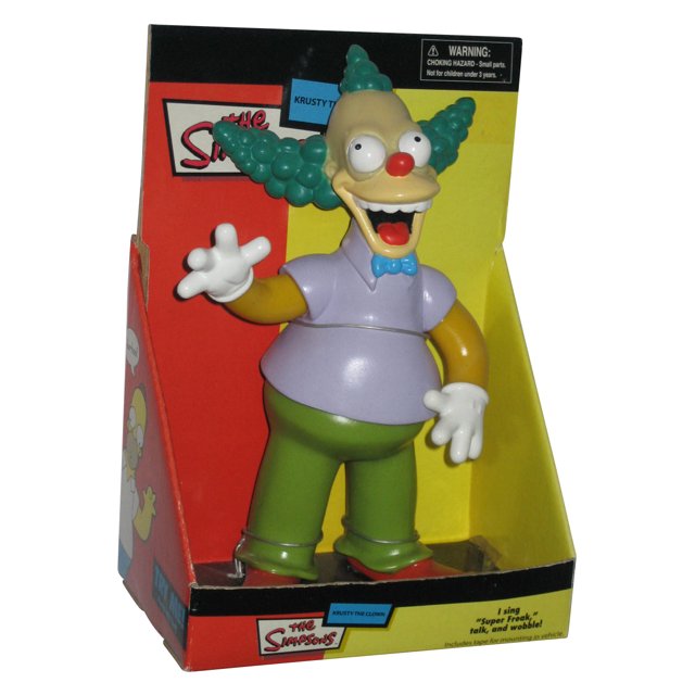 The Simpsons Krusty the Clown Rare 8 Inch Figure