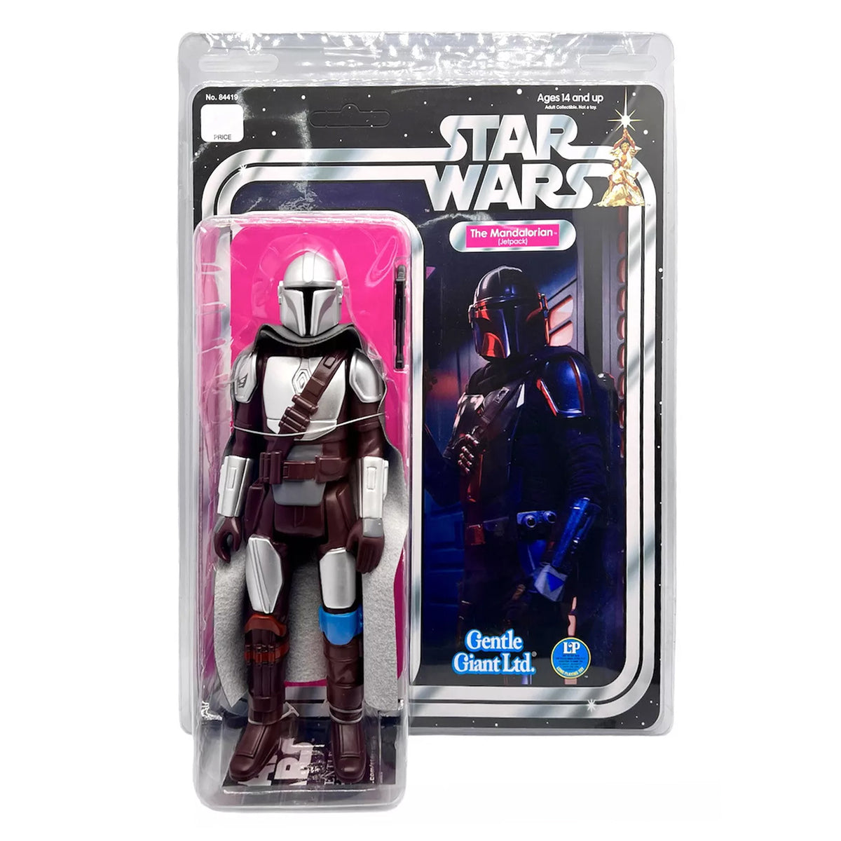 Gentle Giant Star Wars The Mandalorian Beskar Jumbo 12 Inch Vintage Kenner Style Action Figure