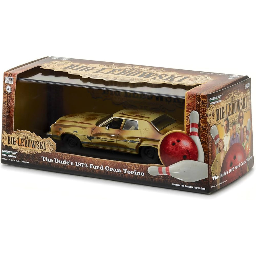 Greenlight The Big Lebowski Dude's Gran Torino Coupe 1:43 Die Cast Vehicle