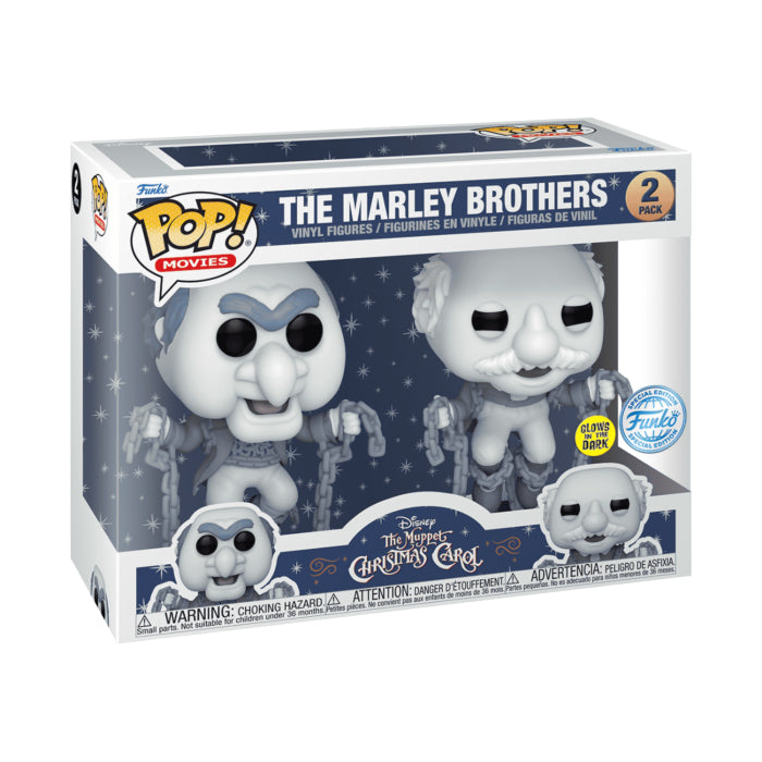Funko Muppets Christmas Carol The Marley Brothers Glow in the Dark Pop! Vinyl Figure 2 Pack
