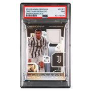 Cristiano Ronaldo CR7 2020 Panini Obsidian Eruption Relics Worn Patch /149 PSA 7