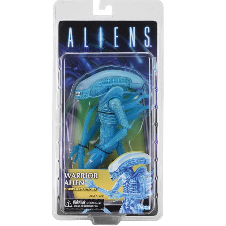 NECA Aliens Warrior Alien Xenomorph Figure Blue