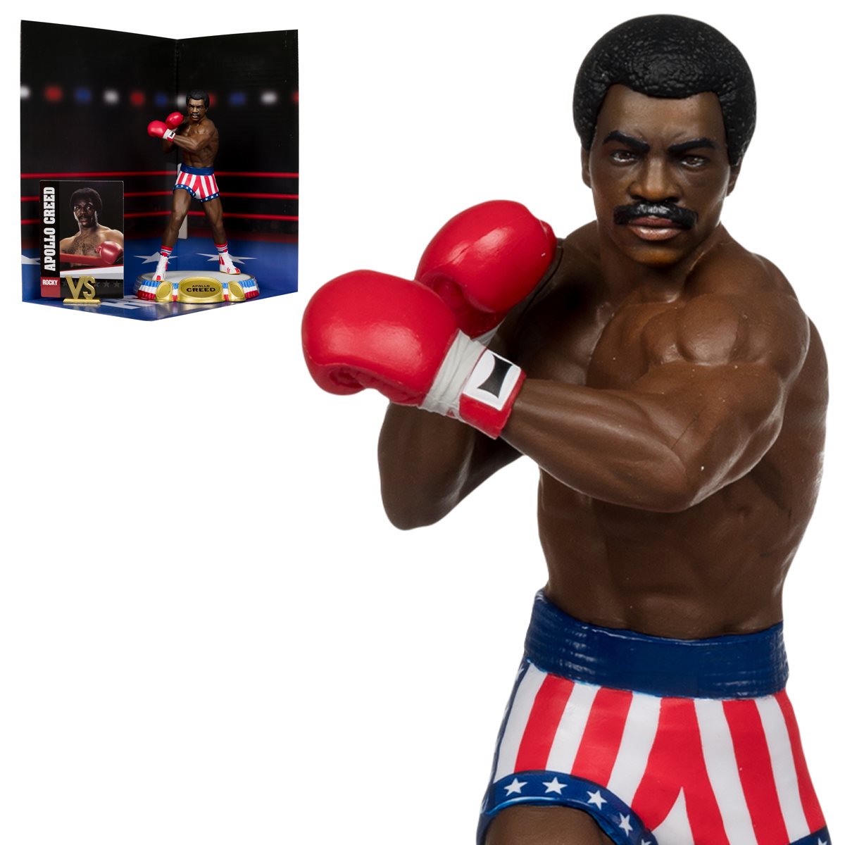 McFarlane Movie Maniacs Rocky Apollo Creed 6 Inch Action Figure