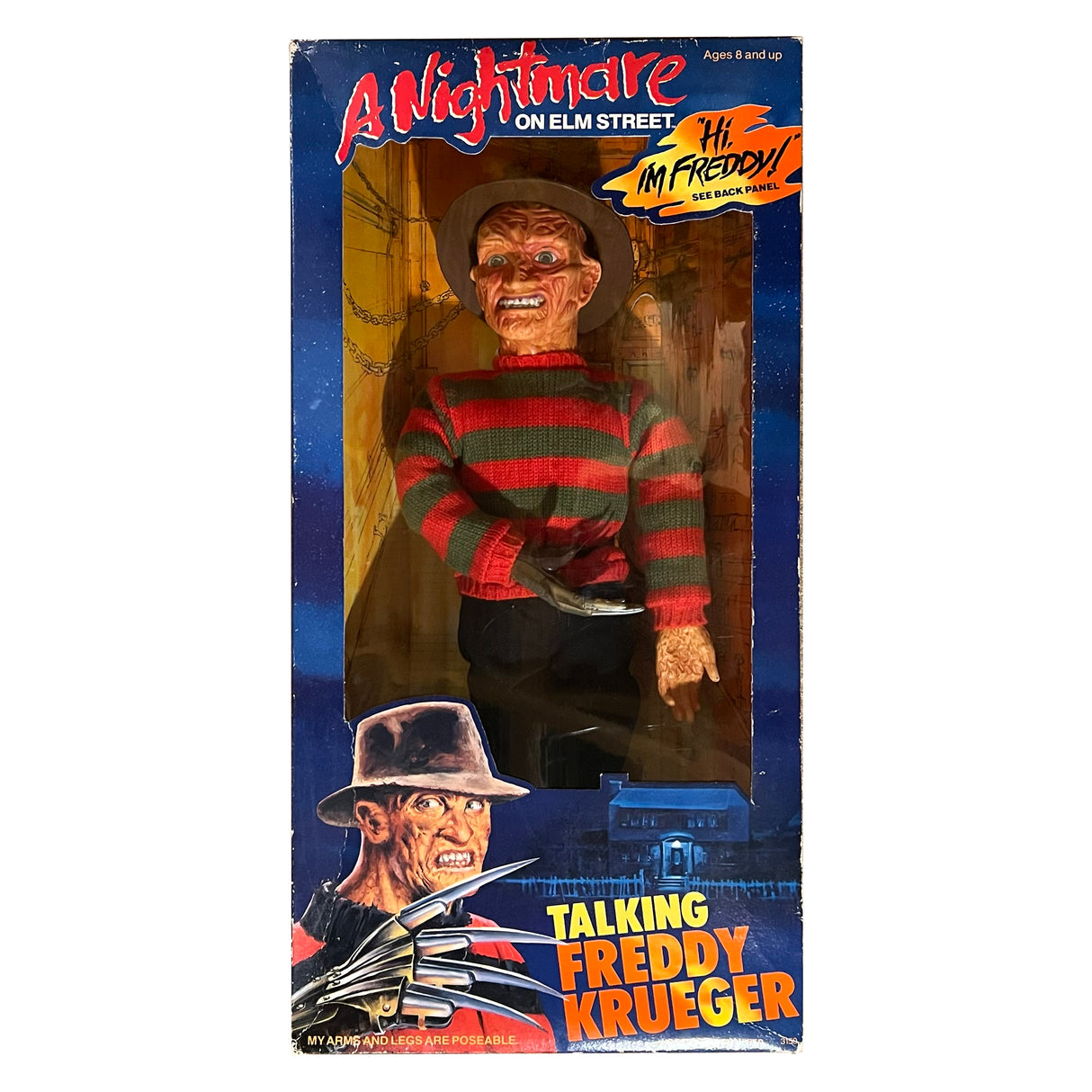 Matchbox Nightmare on Elm Street Freddy Krueger Talking 18 Inch Doll 1989