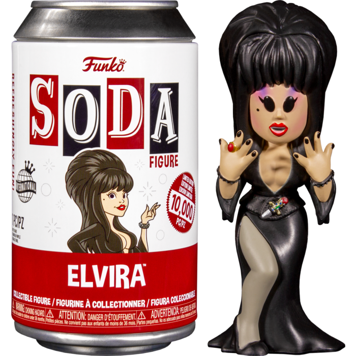 Funko Soda Elvira Mistress of the Dark Vinyl Figure in Collector Can