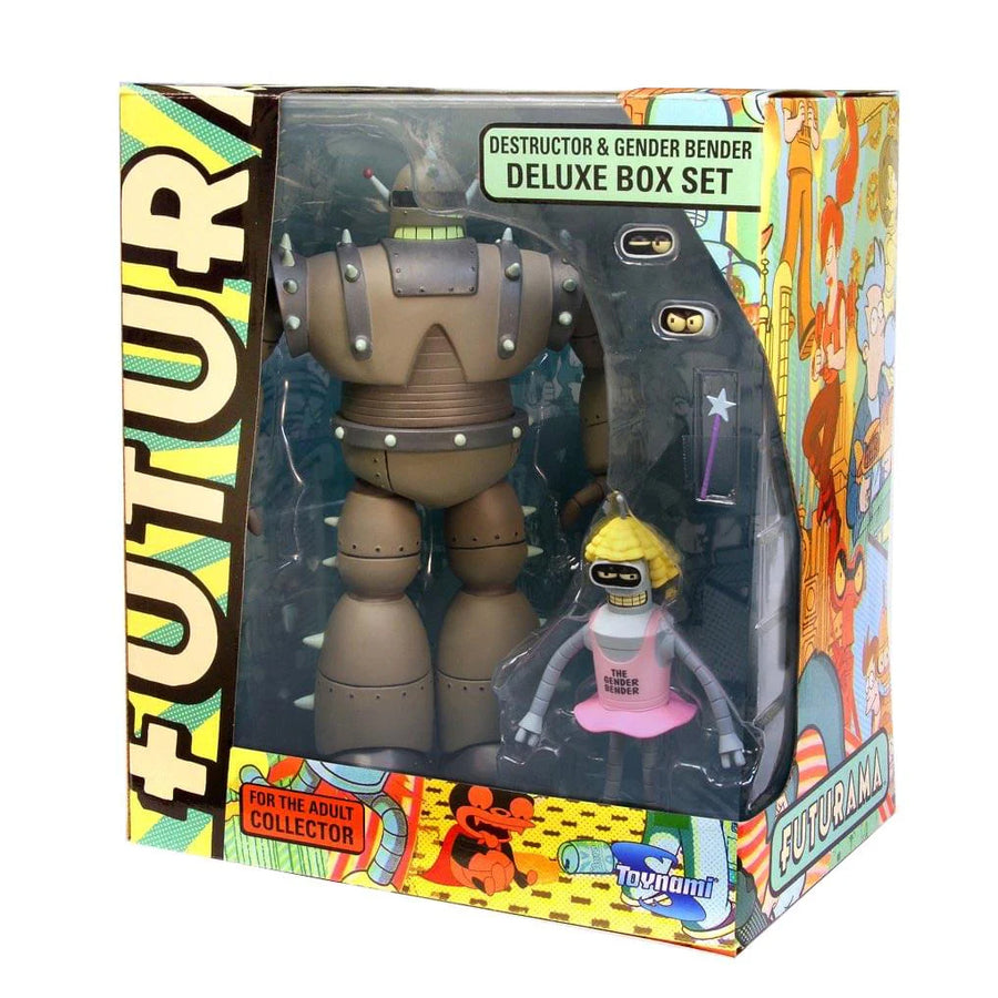 Toynami Futurama Destructor & Gender Bender Exclusive Deluxe Box Set