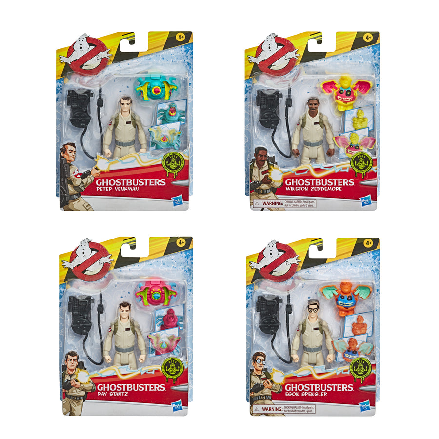 Hasbro Ghostbusters Fright Features 1984 Full set of 4 Action Figures