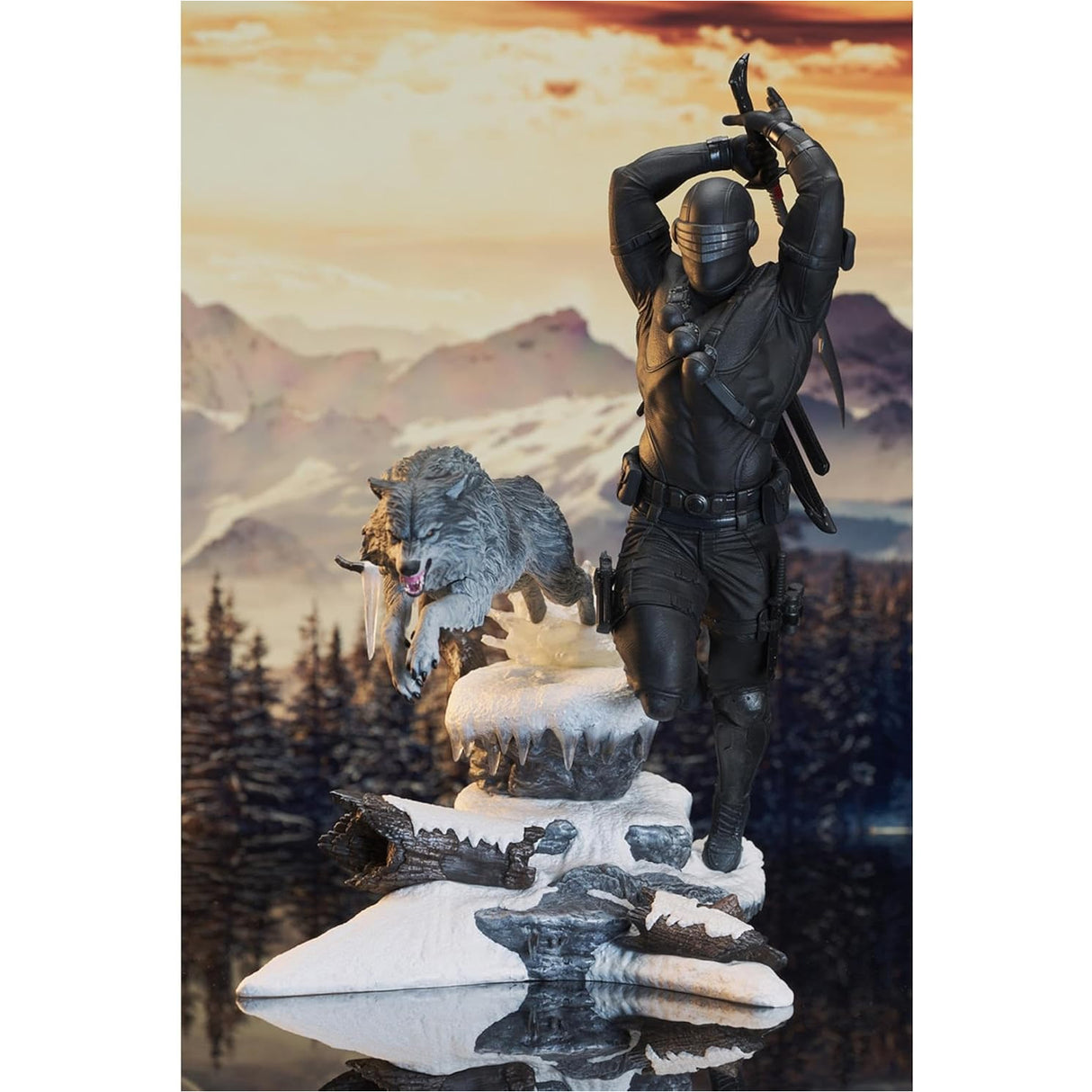 Diamond G.I. Joe Snake Eyes Gallery 11 Inch Diorama Statue