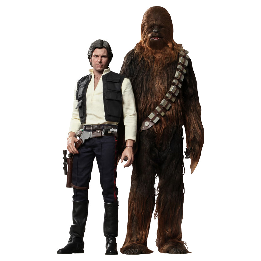 Hot Toys Star Wars: Han and Chewie with Heavy Blaster Action Figure MMS263