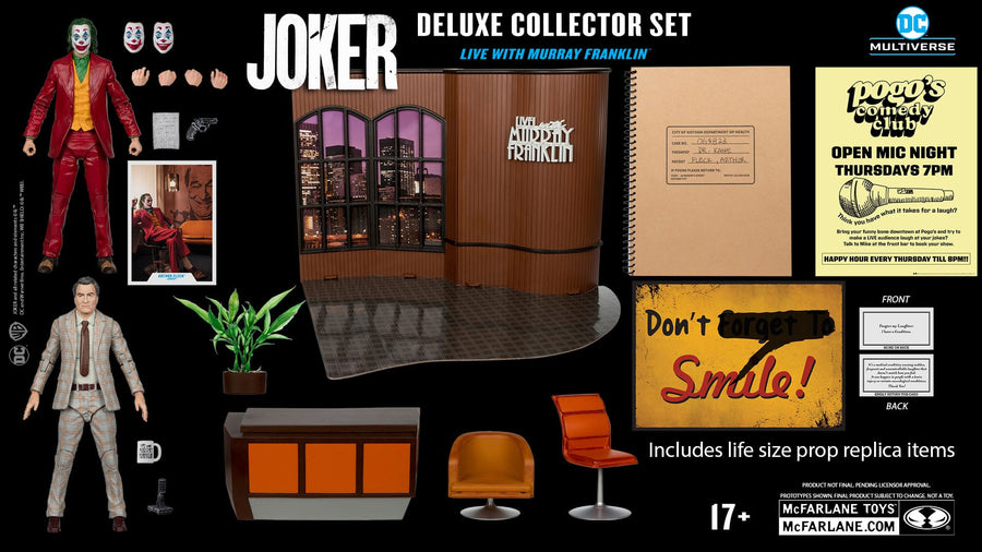 McFarlane The Joker Deluxe Collector Set Live with Murray Franklin Action Figure