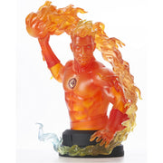 Diamond Marvel Animated Human Torch 7 Inch Resin Bust